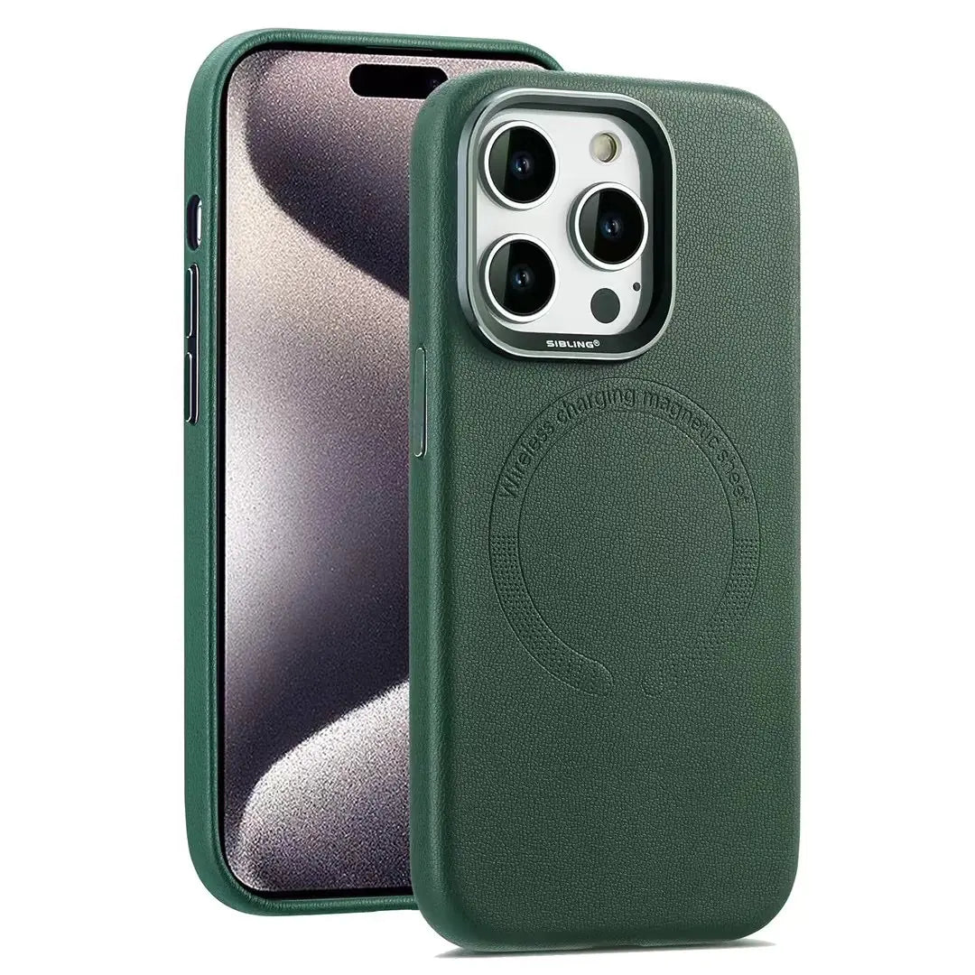 Magnetic Leather Phone Case for New Business