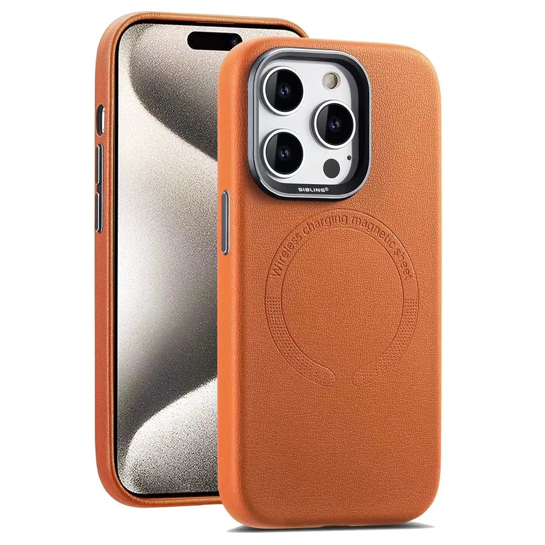 Magnetic Leather Phone Case for New Business