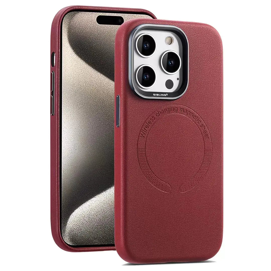 Magnetic Leather Phone Case for New Business