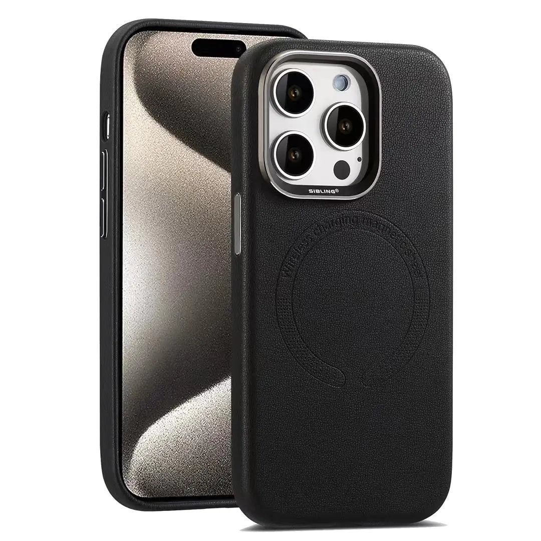 Magnetic Leather Phone Case for New Business